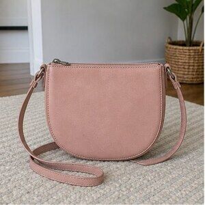 Mauve Zip Crossbody Bag